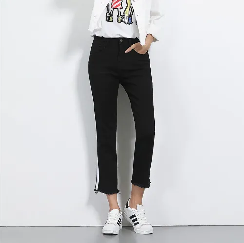 Black Straight Leg Jeans