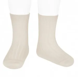 CONDOR - RIB SHORT SOCK: #304 LINO