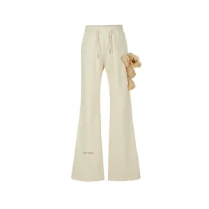 Doozoo Flare Jeans In Beige