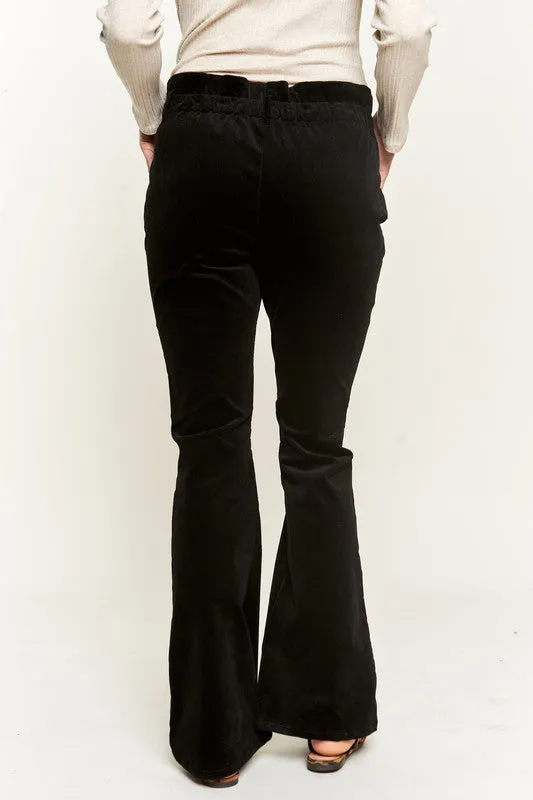 Elevate Your Fall Style with High-Waisted Corduroy Flare Pants