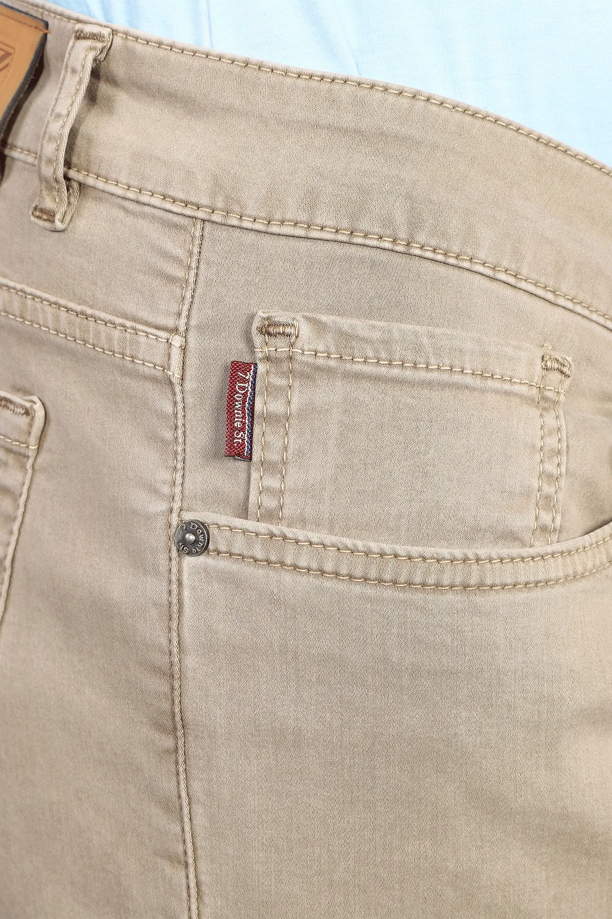 Five Pocket Stretch Pants in Oatmeal