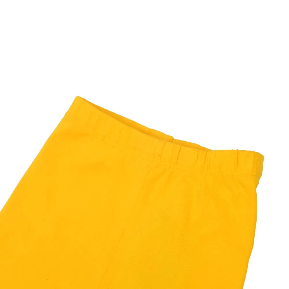 Infant Girls Plain Basic Tights - Citrus