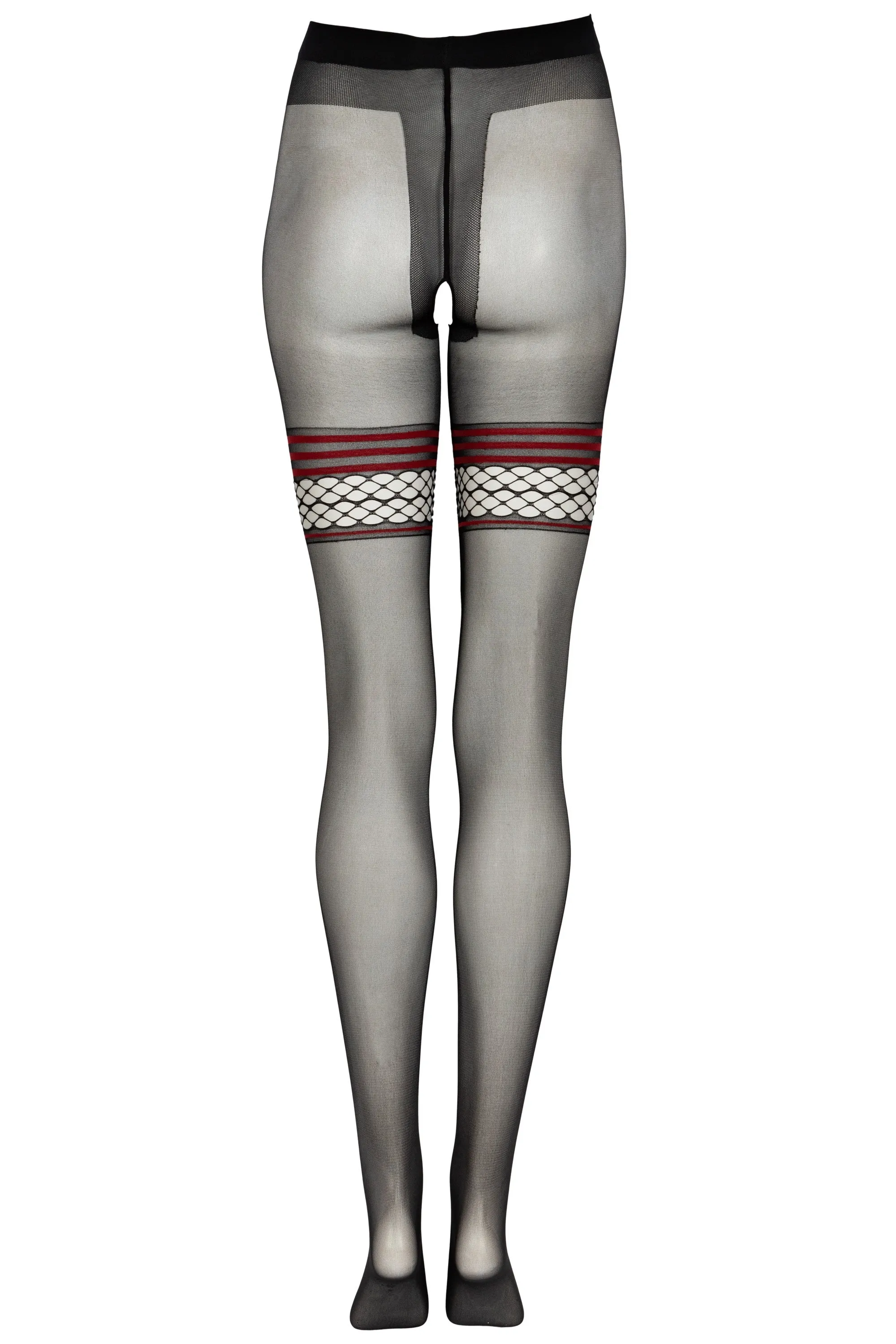 Livco Nimari 20 DEN Black Crotchless Pantyhose
