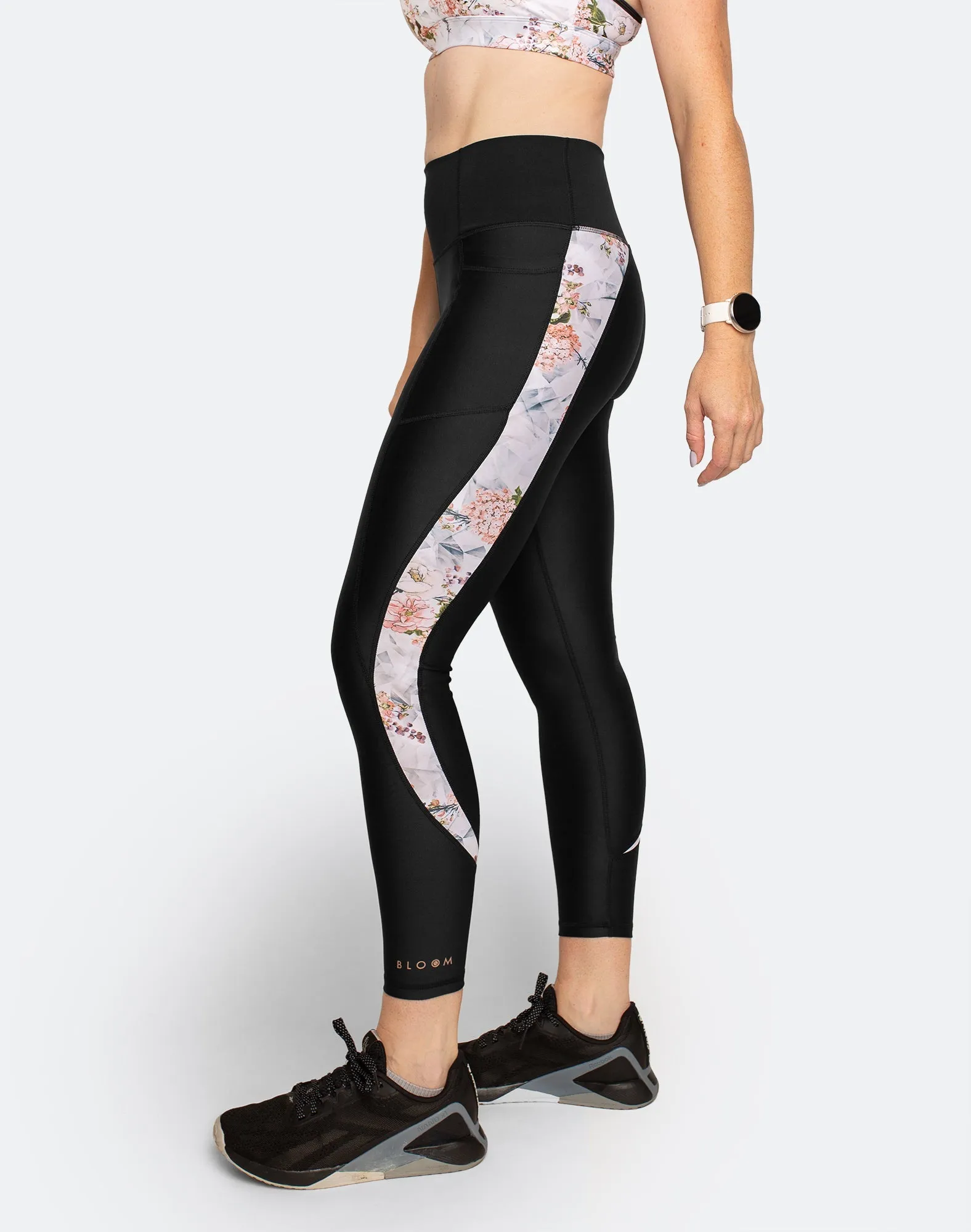 Relove ** Bloom Captivate Tights 7/8 Black Blossom
