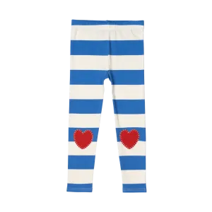 ROCK YOUR BABY - HEART TIGHTS BLUE/CREAM