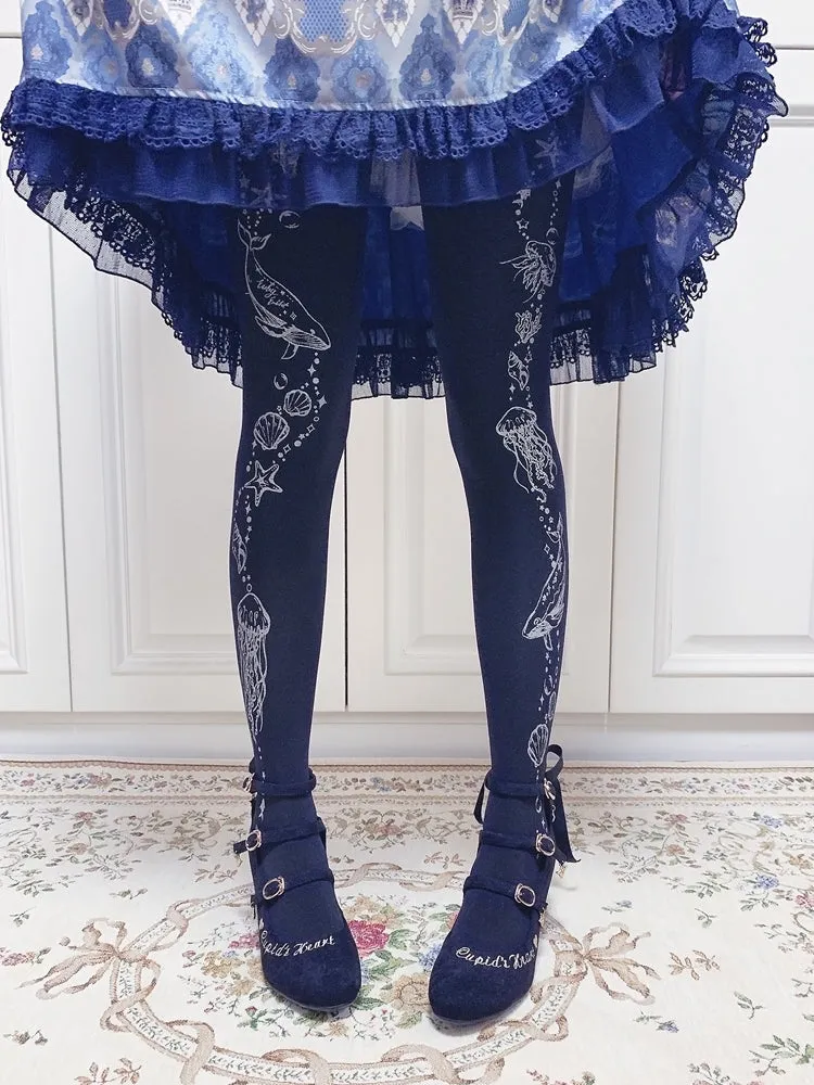 Ruby Rabbit~120D Velvet Lolita Tights Multicolors