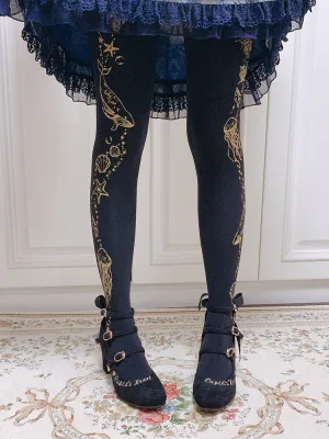 Ruby Rabbit~120D Velvet Lolita Tights Multicolors