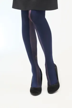 TATTOO TIGHTS / Navy navy
