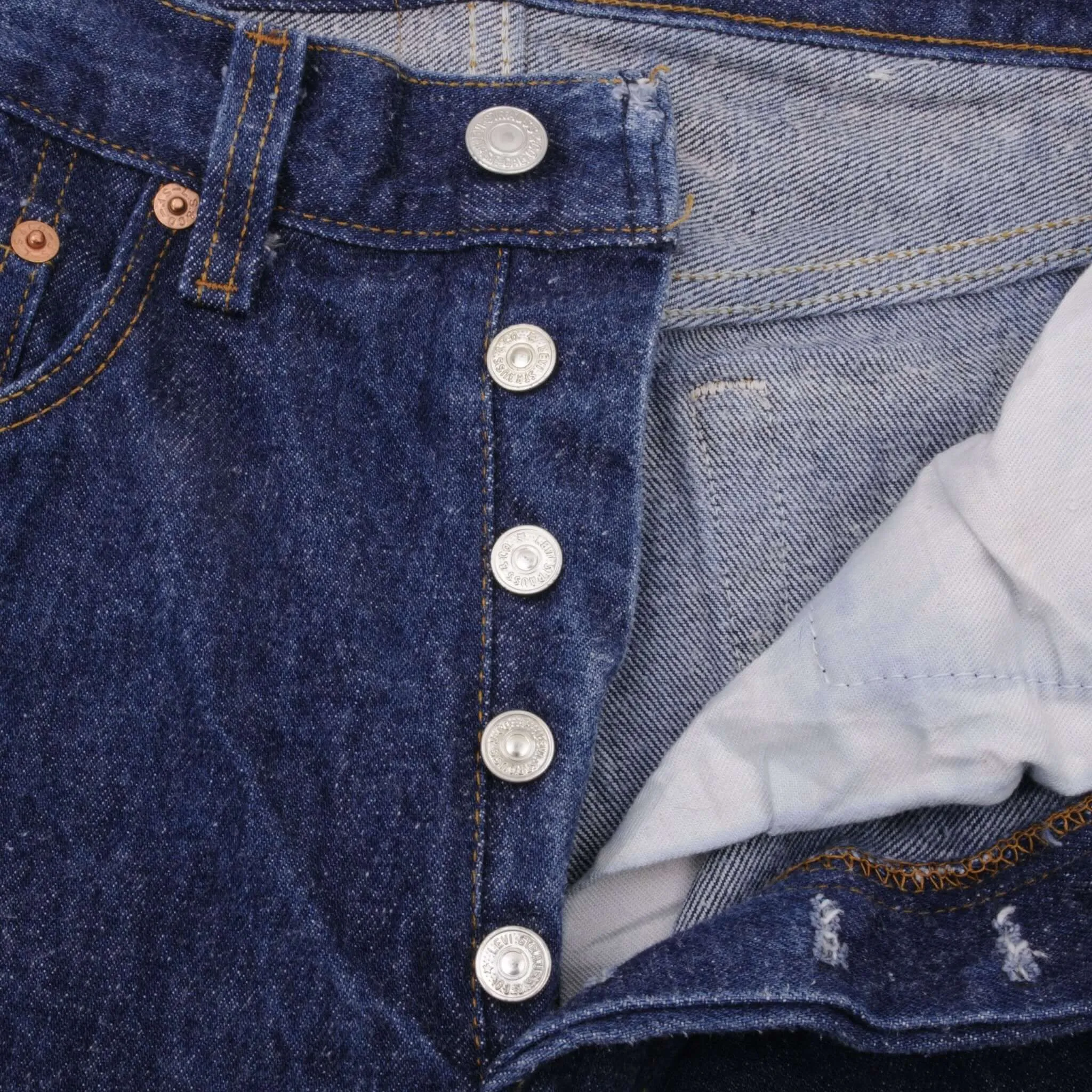 VINTAGE LEVIS 501 JEANS INDIGO 1980S SIZE W29 L30 MADE IN USA