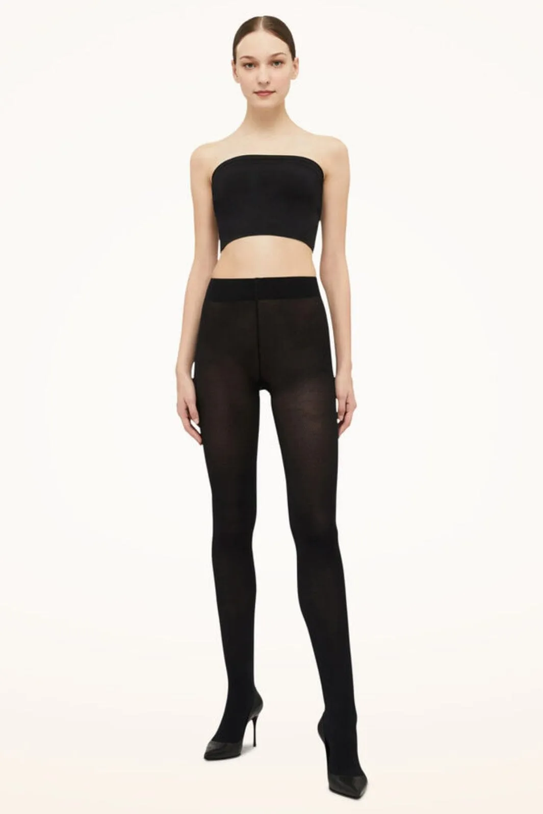 Wolford - Cotton Rib Tights - 7005 Black