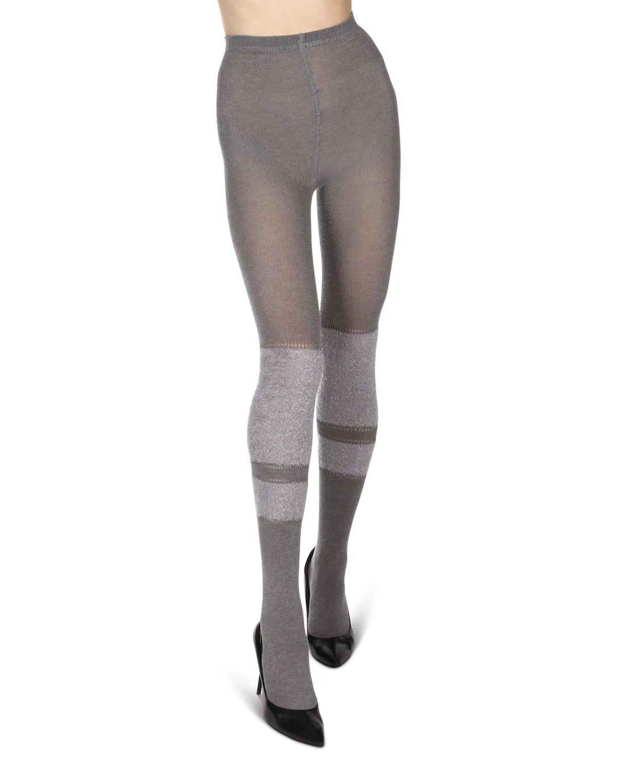 Women's Fuzzy Lush Soft Cotton Blend Sweater Tights